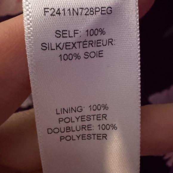 CAROLINA HERRERA Trench Gown in Fig Multi Purple Floral Belted Dress Size 8 NWT - Picture 12 of 13